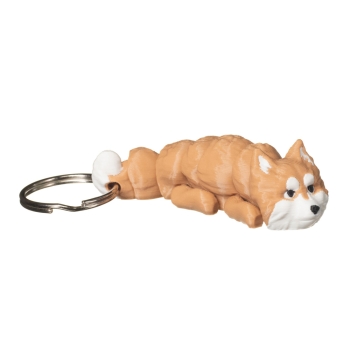 Brelok 3D pomeranian szpic miniaturowy jasnorudy wariant